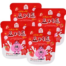 홈앤키즈 사르르쏙 요거트 딸기, 20g, 4개, 딸기맛