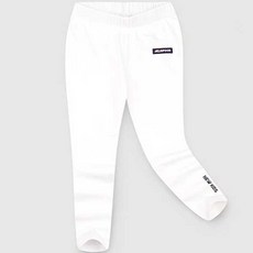 JELISPOON 童款日常素色標籤印花打底褲