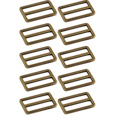 扁平帶調節扣 38mm, 10個, 古銅金色