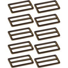 扁平帶調節扣 50mm, 10個, 古銅金色