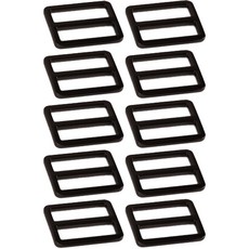 扁平帶調節扣 32mm, 黑鎳色, 10個