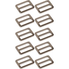 扁平帶調節扣 32mm, 銀色, 10個