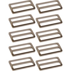 扁平帶調節扣50mm, 10個, 銀色