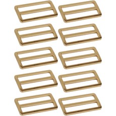 扁平帶調節扣 50mm, 10個, 金色