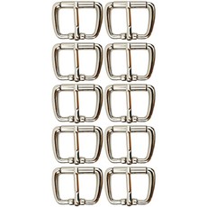 金屬皮帶扣, 銀色, 10個