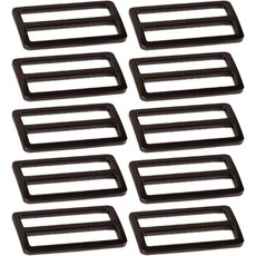 扁平帶調節扣 50mm, 10個, 黑鎳色