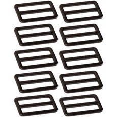 扁平帶調節扣 38mm, 10個, 黑鎳色