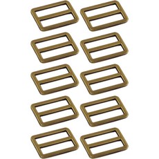 扁平帶調節扣 32mm, 古銅金色, 10個