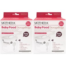 마더케이 이유식 저장팩 260ml, 75개입, 2개