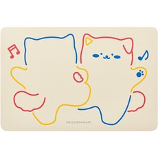 Dailygongam 可愛地墊, 象牙白
