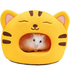 Carno 卡諾 倉鼠厚實立體小屋 M, 1個, 黃色貓咪