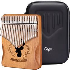 Cega 桃花心木 21音卡林巴 21CKE00C + 硬殼收納盒套組, 1個