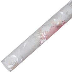Maket Gamseong 夢幻藝術油畫花朵包裝紙, 灰色, 20張