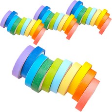 Maket Gamseong 彩虹色紙膠帶套組 彩虹 5m x 0.7cm, 混合色, 4套