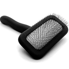 Kkokka Standard Pet Mini Slicker 軟別針, 1個, 深黑色