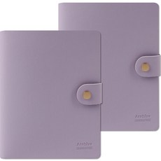 Recoz 柔軟四格相簿 2p, 薰衣草紫, 20張