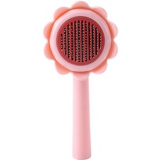 PASTEL PET 寵物花朵造型毛梳 均碼, 1個, 粉色