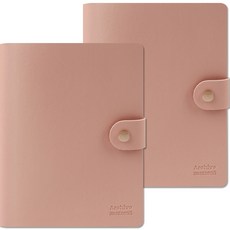 Recoz 柔軟四格相簿 2p, 玫瑰色, 20張