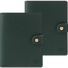 Recoz 柔軟四格相簿 2p, 深綠色, 20張