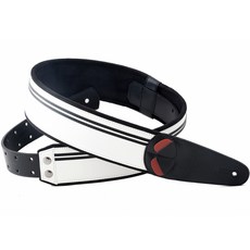 RIGHTON Light On吉他背帶 Race 黑+白, 1條