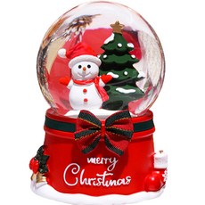 Quardi 聖誕雪人音樂盒雪花球, 混合顏色