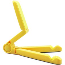 리제트 휴대용 접이식 스마트폰 태블릿 거치대, 1개, 옐로우