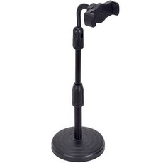 리제트 높이조절 스마트폰 거치대, 1개, 블랙