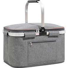 소니오 야외활동 피크닉 바구니 가방 싱글핸들 35L, 11 그레이, 1단, 1개