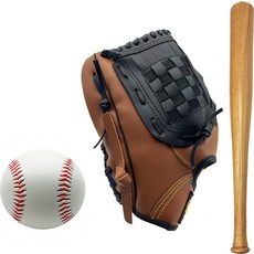 WHINHEART Winning 棒球全方位手套 左投用 TN-120 + 球棒 + 球組, 單一顏色