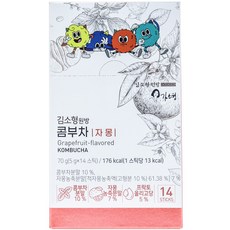 金昭亨院房康普茶 葡萄柚口味, 5g, 14條, 1盒