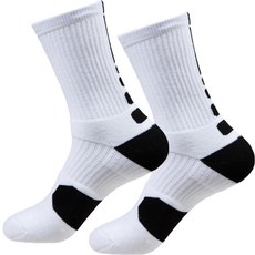 Bona Living 高爾夫運動氣墊襪, 白黑色, 1個