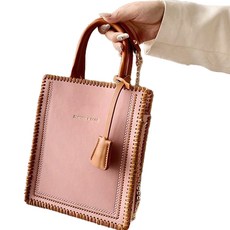 簡易迷你單肩背包DIY組, 1個, 粉色