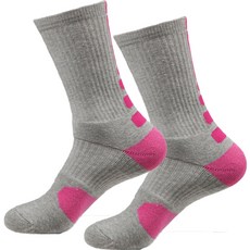 Bona Living 高爾夫運動氣墊襪, 灰粉色, 1個