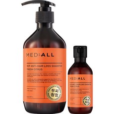 MED ALL RCP強健髮根頭皮淨化洗髮精 清新柑橘香 300ml+100ml組, 1組