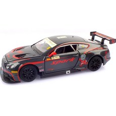 Replicas 1 : 24 可開門 LED 賓利 Continental GT3 MSZ925457BK, 黑色, 1個