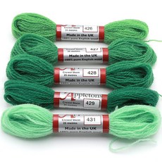 JoyJasu Appleton 羊毛繡線 5件組, 1套, 426, 427, 428, 429, 431