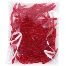 에쉬울프 낚시 지렁이 루어 야광 미끼 레드, 200개, 100g