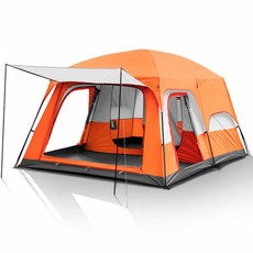 패밀리캠핑 거실형 텐트, 오렌지, 4~6인용