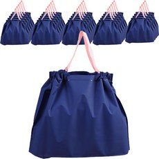 마켓감성 단색 손잡이 포켓 봉투, 블루, 25개