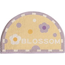 Zaka 花卉半圓墊浴墊, I型, 1入
