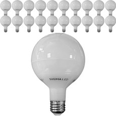 시그마LED 빔볼구 롱타입 E26 8W, 전구색, 21개