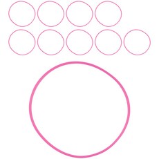 Kitchen You矽膠餐盤 深型, 10個, 粉色