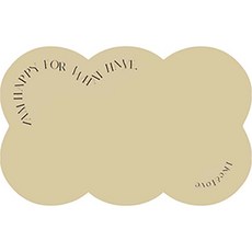 위더홈 깔끔 몽글 구름 다용도 매트, 샌드