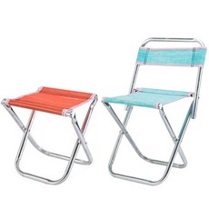 Bright Portable折疊便攜迷你超輕靠背簡約椅子2p套, 隨機出貨