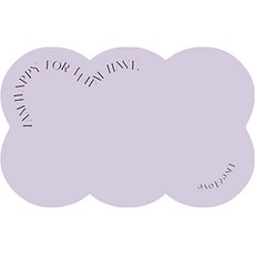 Witherhome 簡潔蓬鬆雲朵多用途地墊, 紫色