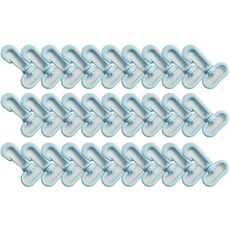 플라스틱 고리 25mm, H 하늘색, 30개