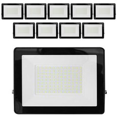 SIGMA LED 戶外招牌照明 固定式LED投光燈 105W 黑色 白光, 1個