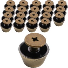 螺絲型包包腳釘, 20個, 古銅金色