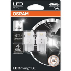 OSRAM 歐司朗 方向燈 轉向指示燈 6000K LED W21/5W 2p, 白色, 1個