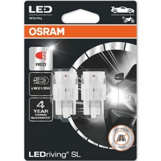 OSRAM 歐司朗 方向燈 方向指示燈 LED W21/5W 2入, 1個, 紅色